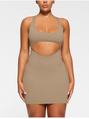 NWT Skims Swim Recycled Cut Out Tank Dress